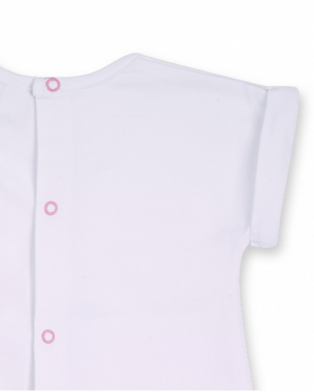 Abito bianco in maglia per bambina Turtles