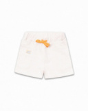 Bermuda beige in felpa per bambino Eco-Safari