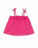 T-shirt in maglia rosa per bambina Eco-Safari