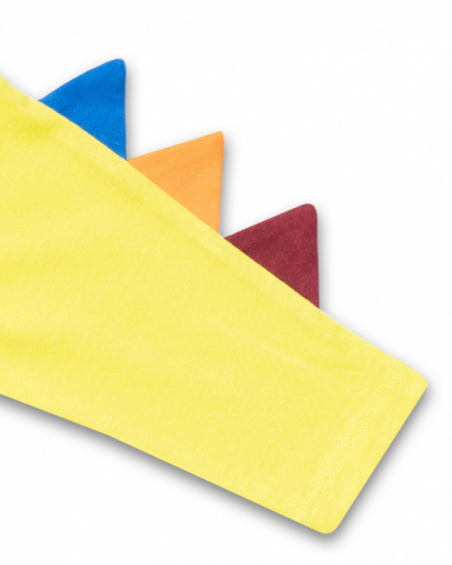 T-shirt lunga in maglia verde per bambino Eco-Safari