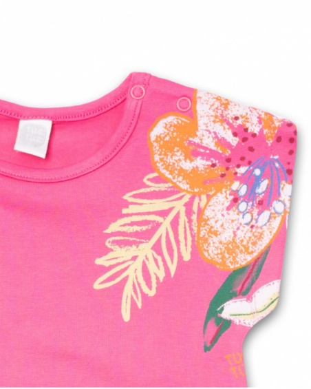 Abito in maglia rosa per bambina Eco-Safari