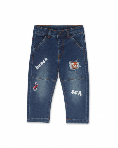 Pantalone in denim blu da bambino Beach Day Pantalone in denim blu da bambino Beach Day