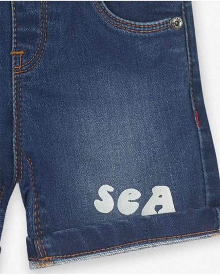 Bermuda in denim blu per bambino Beach Day