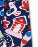 Leggings blu in maglia per bambina Beach Day