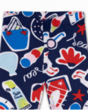 Leggings bambina pirata a pois blu Beach Day