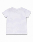 T-shirt squalo in maglia bianca per bambino Beach Day