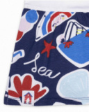 Abito in maglia bianco per bambina Beach Day