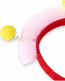 Cerchietto rigido rosso per bambina Juicy