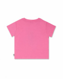 T-shirt in maglia cuori rosa per bambina Basics Baby