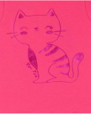 T-shirt in maglia fucsia per bambina Basics Baby