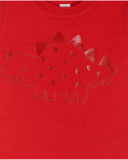 T-shirt rossa in maglia per bambino Basics Baby