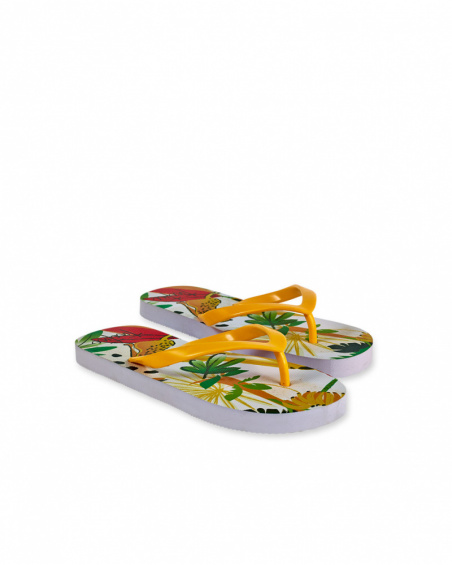 Infradito bianche per bambina Tropic Feelings