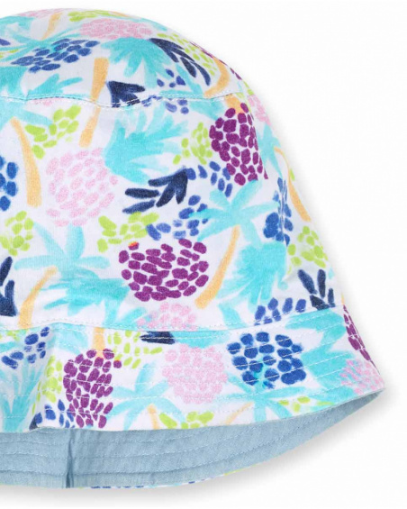 Cappello piatto reversibile per bambina Malibu