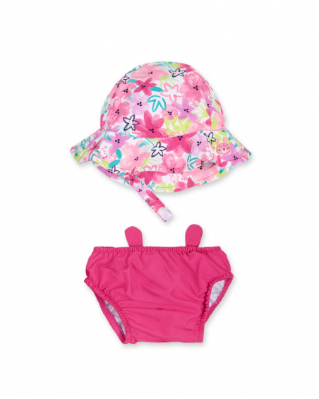 Set bagno fucsia per bambina Time to plant