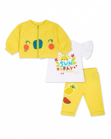 Completo in maglia giallo Sunday girl Completo in maglia giallo Sunday girl