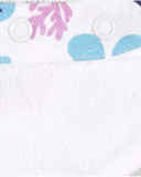 Bandana bianca lavorata a maglia per bambina Blub