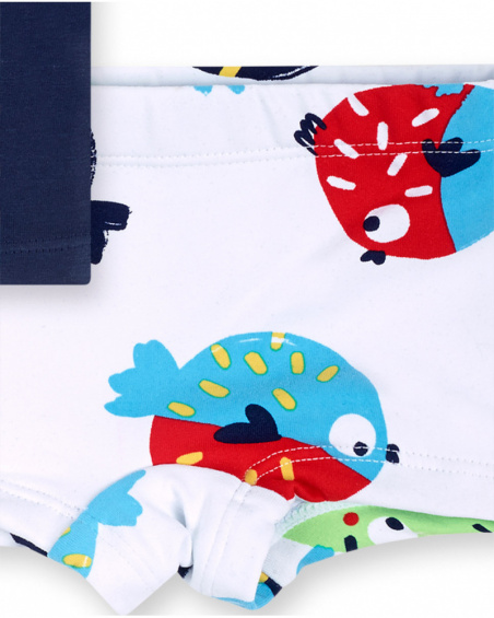 Completo bagno blu bianco per bambino Blub Completo bagno blu bianco per bambino Blub