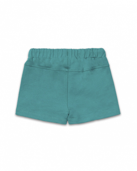 Bermuda in felpa verde per bambino L'isola del tesoro