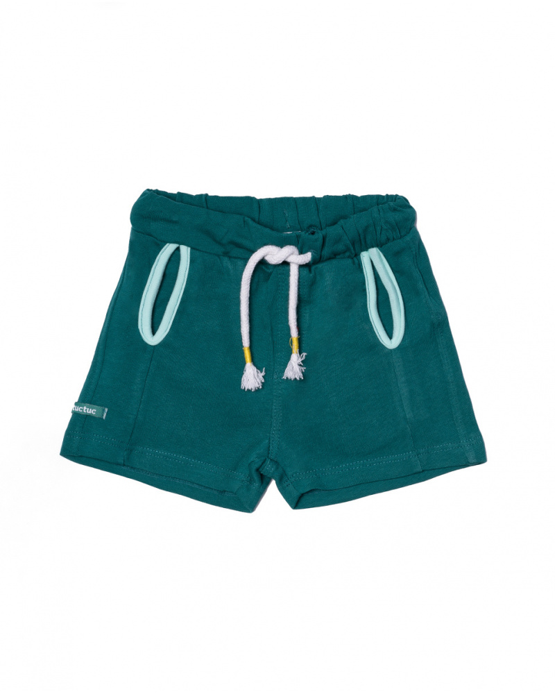 Bermuda in maglia verde per bambino Treasure Island
