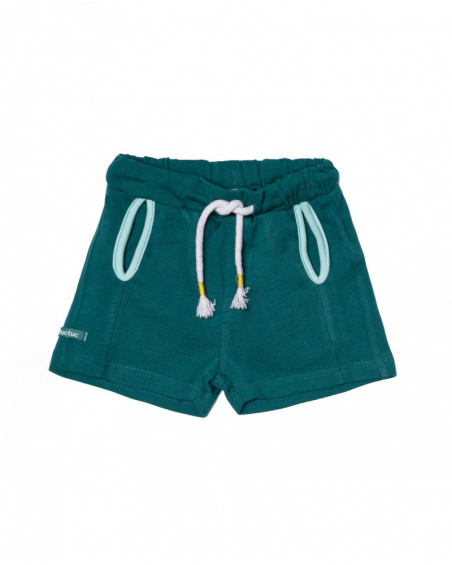 Bermuda in maglia verde per bambino Treasure Island