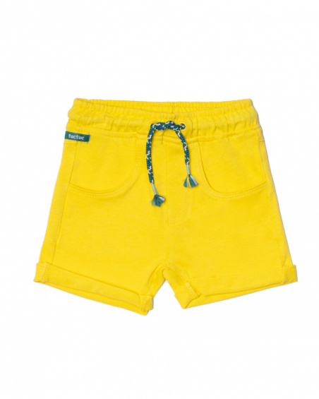 Bermuda giallo in maglia per bambino Treasure Island