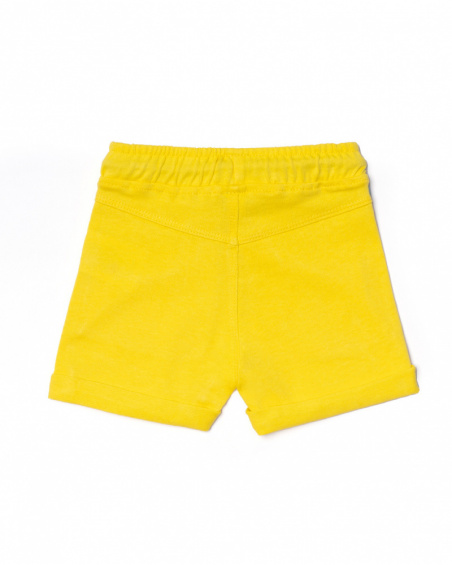 Bermuda giallo in maglia per bambino Treasure Island