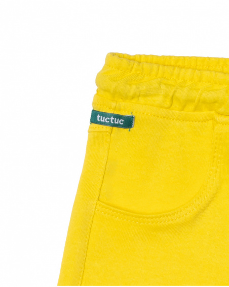 Bermuda giallo in maglia per bambino Treasure Island