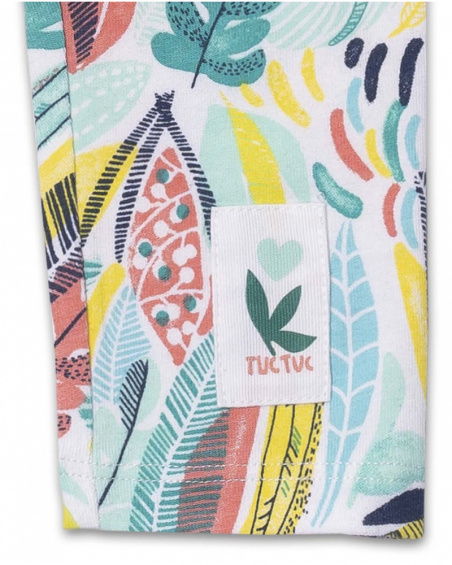 Leggings bambina in maglia stampata Treasure Island