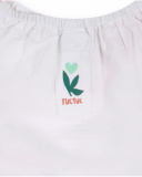 T-shirt bianca da bambina in popeline di Treasure Island