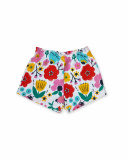 Pantaloncini bianchi in maglia per bambina Tiny Critters