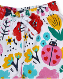 Pantaloncini bianchi in maglia per bambina Tiny Critters