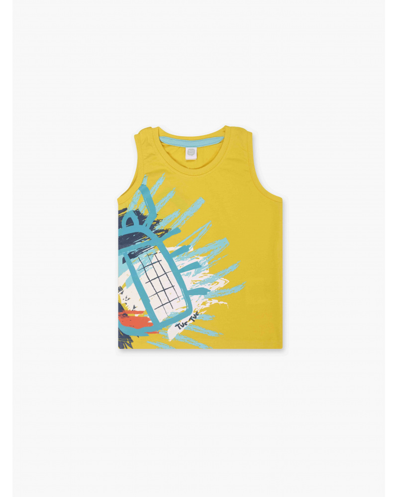 Canotta in maglia gialla per bambino Tiny Critters