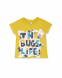 T-shirt gialla in maglia per bambino Tiny Critters