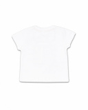 T-shirt bianca in maglia per bambino Tiny Critters