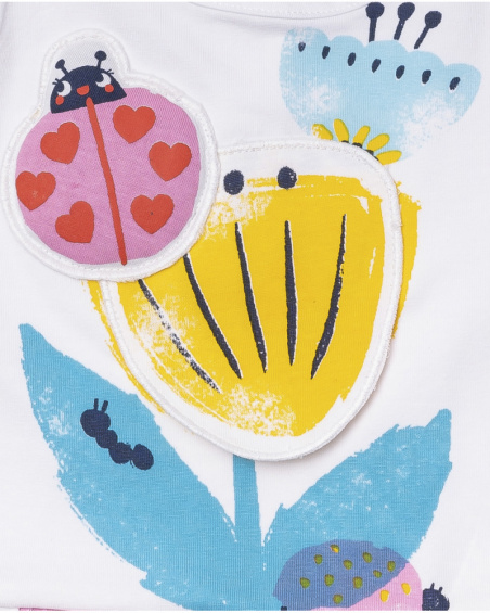 Abito in maglia bianco per bambina Tiny Critters