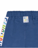 Bermuda in maglia blu 'enjoy' Boy Holidays