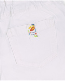 Shorts in denim bianco da bambina Holidays