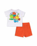 Completo in maglia bianco rosso per le feste del bambino