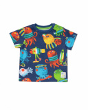 T-shirt in maglia blu per bambino Holidays