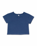 T-shirt in maglia blu per bambina Holidays