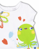 Abito bianco in maglia per bambina Holidays