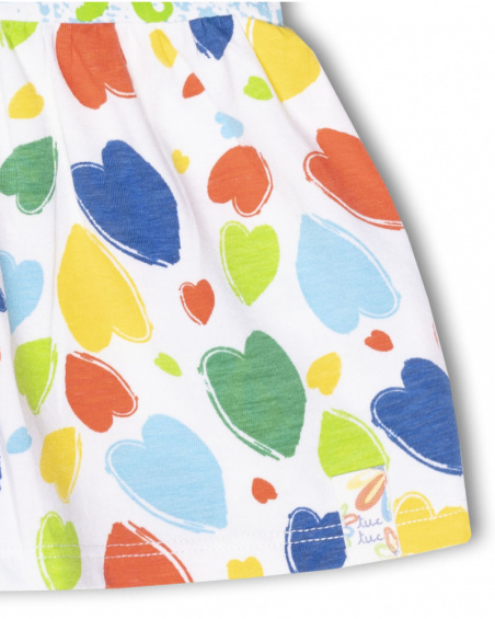 Abito bianco in maglia per bambina Holidays