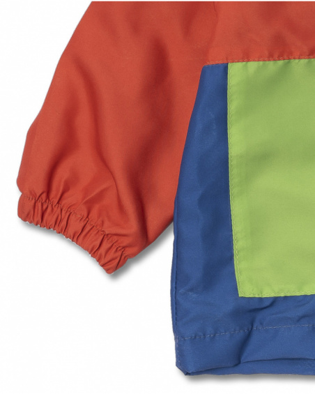 Giacca a vento rossa blu verde per le feste per bambino Giacca a vento rossa blu verde per le feste per bambino