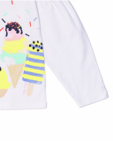 T-shirt lunga bianca in jersey per bambina Really Sweet T-shirt lunga bianca in jersey per bambina Really Sweet
