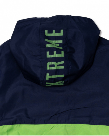 Giacca a vento verde blu per bambino Diving Adventures Giacca a vento verde blu per bambino Diving Adventures