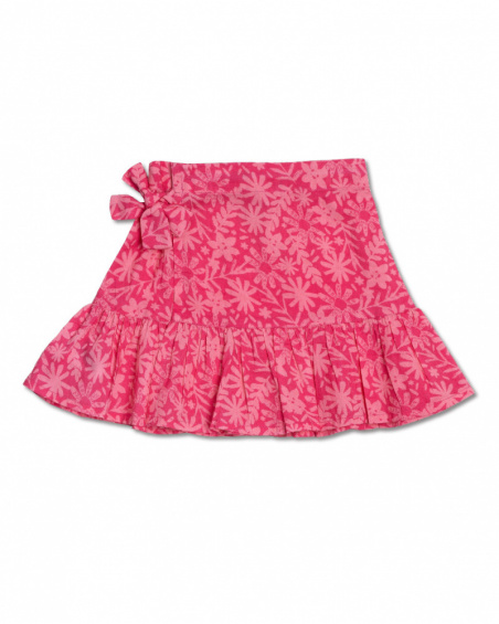 Gonna in popeline fucsia per bambina di Amazzonia