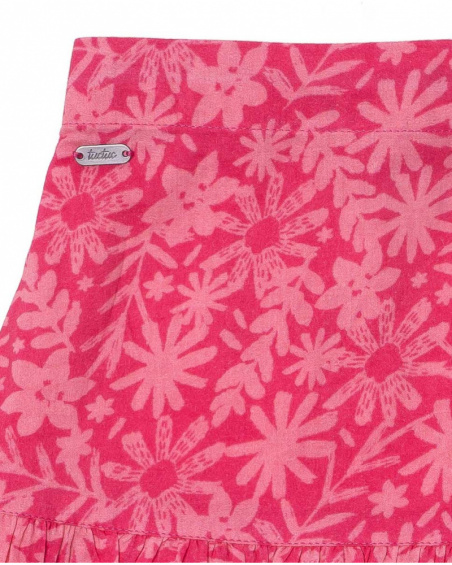 Gonna in popeline fucsia per bambina di Amazzonia