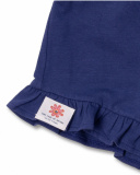 Pantaloncini blu da bambina in maglia Amazonia