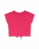 T-shirt in maglia fiore fucsia per bambina Amazzonia T-shirt in maglia fiore fucsia per bambina Amazzonia