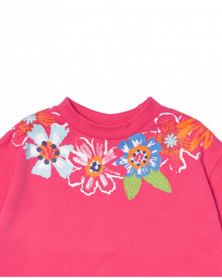 Felpa fucsia per bambina di Amazonia Felpa fucsia per bambina di Amazonia